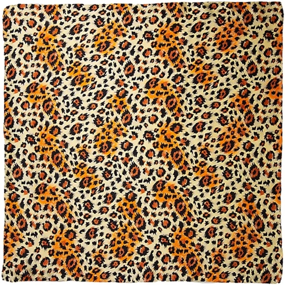 Wyoming Traders Wild Rag Charmeuse Cheetah Silk Western Scarf 34.5"